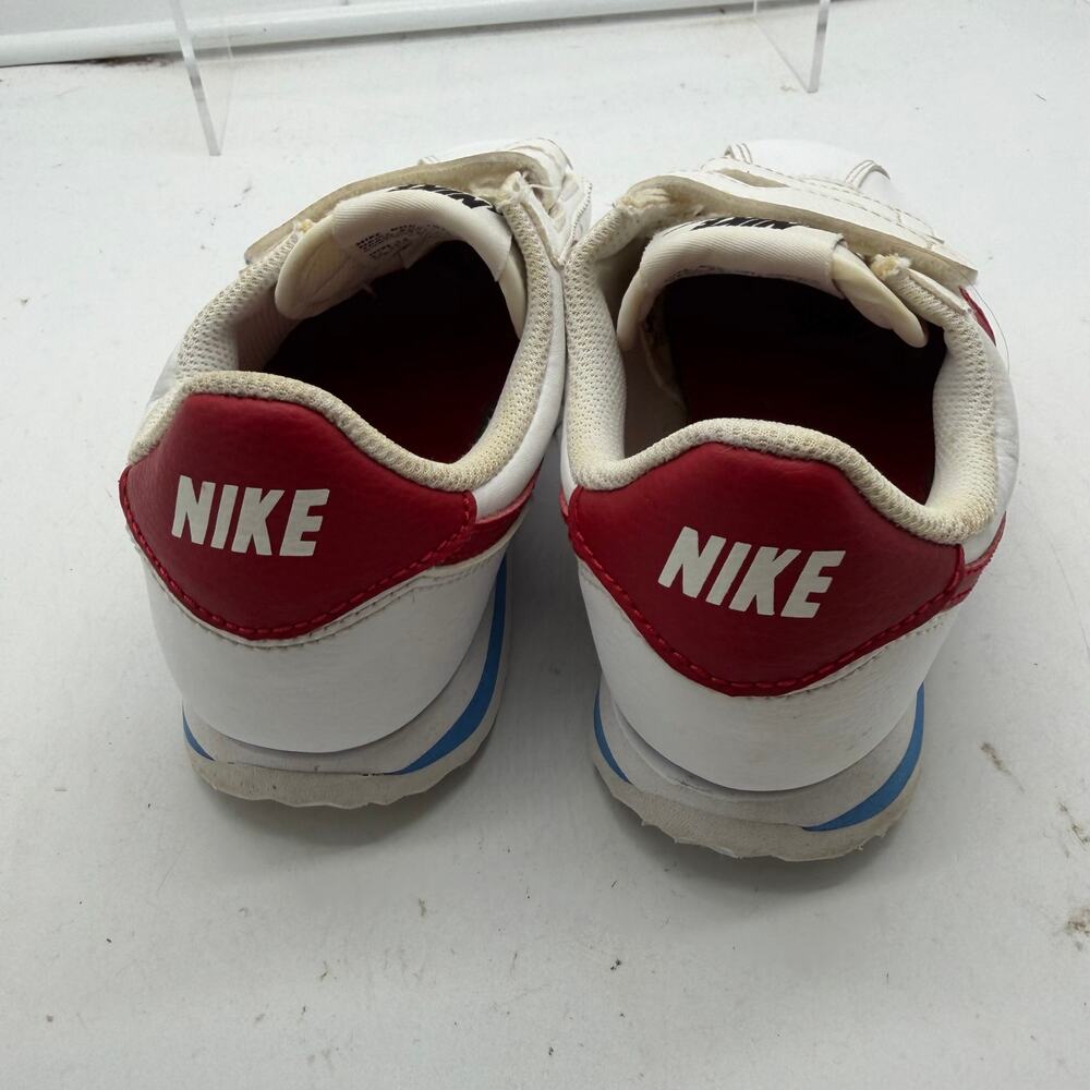 Nike Shoes Kids Youth 13.5C Cortez Gump Strap White Blue Red Sneaker - Picture 6 of 8